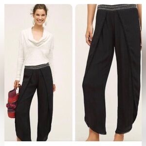 Anthropologie Hei Hei Black Numana Tulip Pants Size S